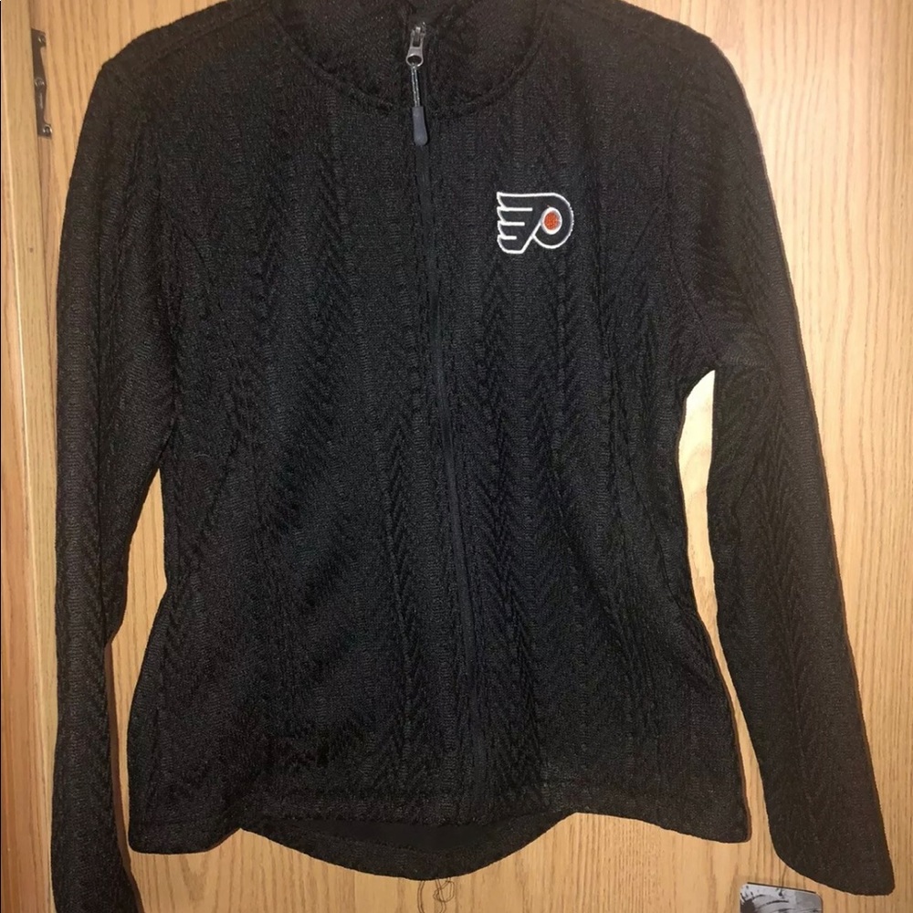New NHL Philadelphia Flyers Sweater Jacket Large